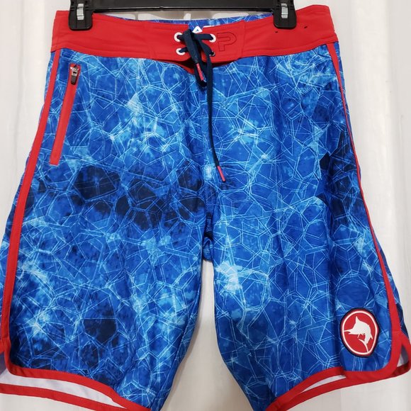 Pelagic Swim Trunks Board Shorts Stretch Pockets Size Youth 29 Men's Shorts - Picture 2 of 6